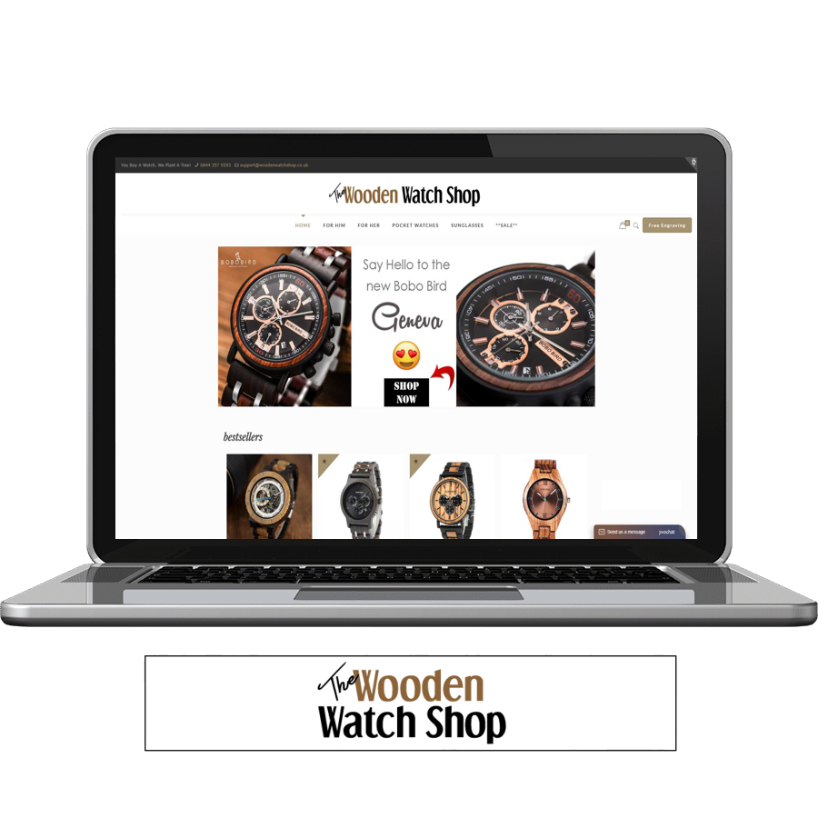 Wooden Watch Shop Web Design